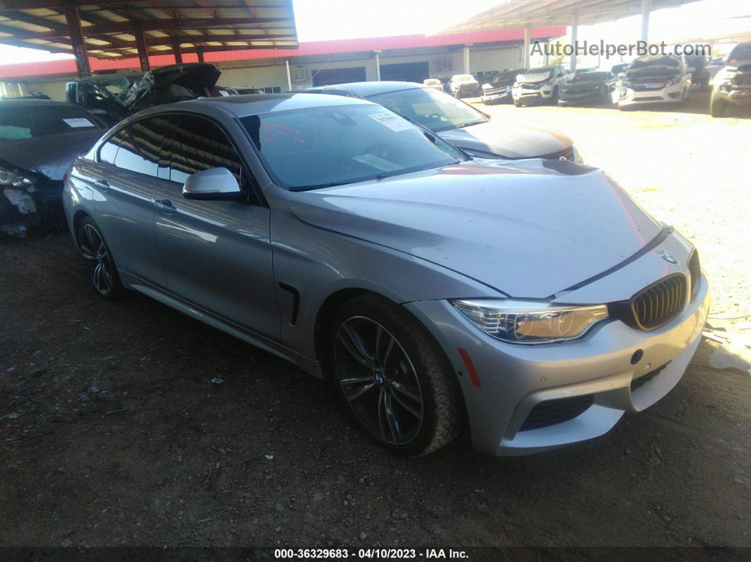 2017 Bmw 4 Series 440i Silver vin: WBA4E3C56HG187174