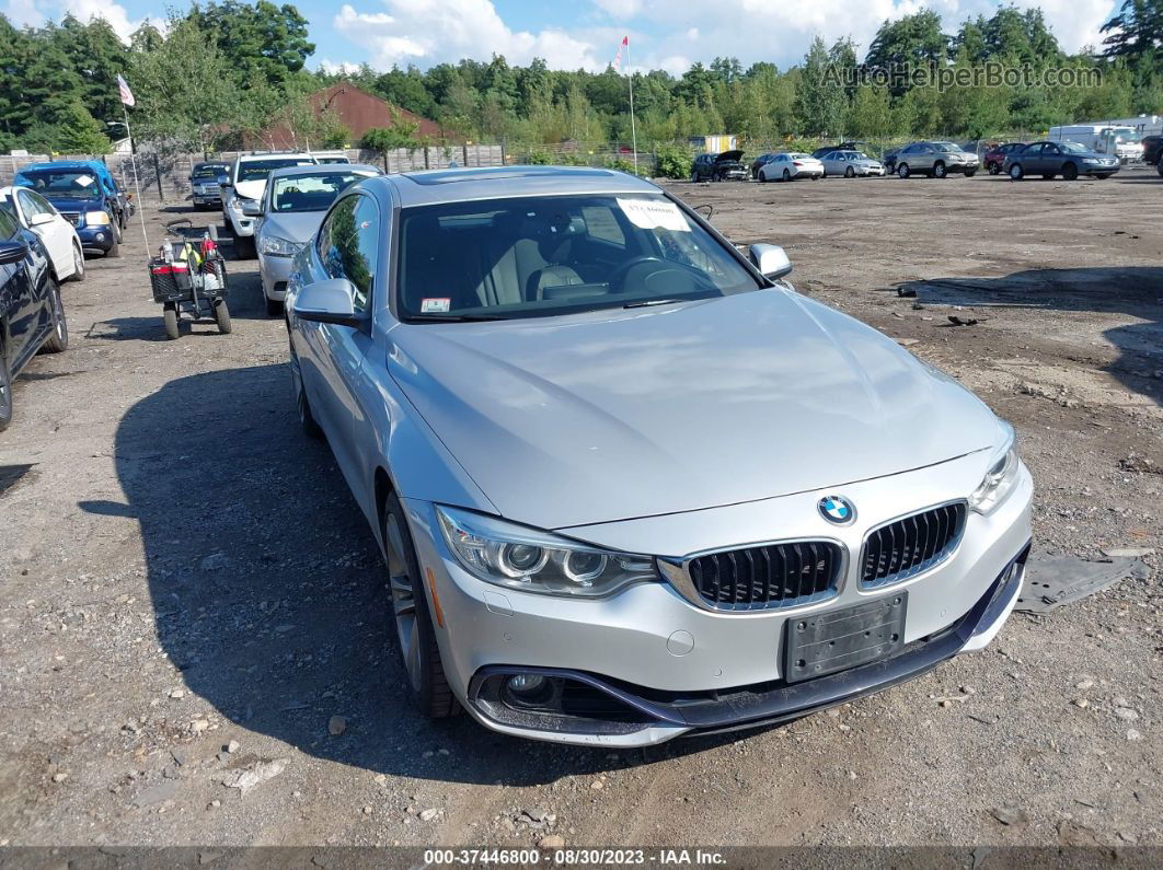 2017 Bmw 4 Series 440i Xdrive Silver vin: WBA4E5C31HG810792