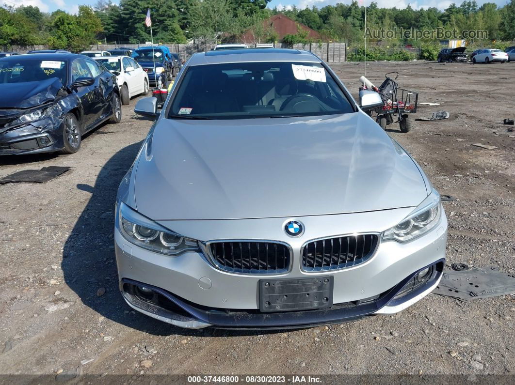 2017 Bmw 4 Series 440i Xdrive Silver vin: WBA4E5C31HG810792