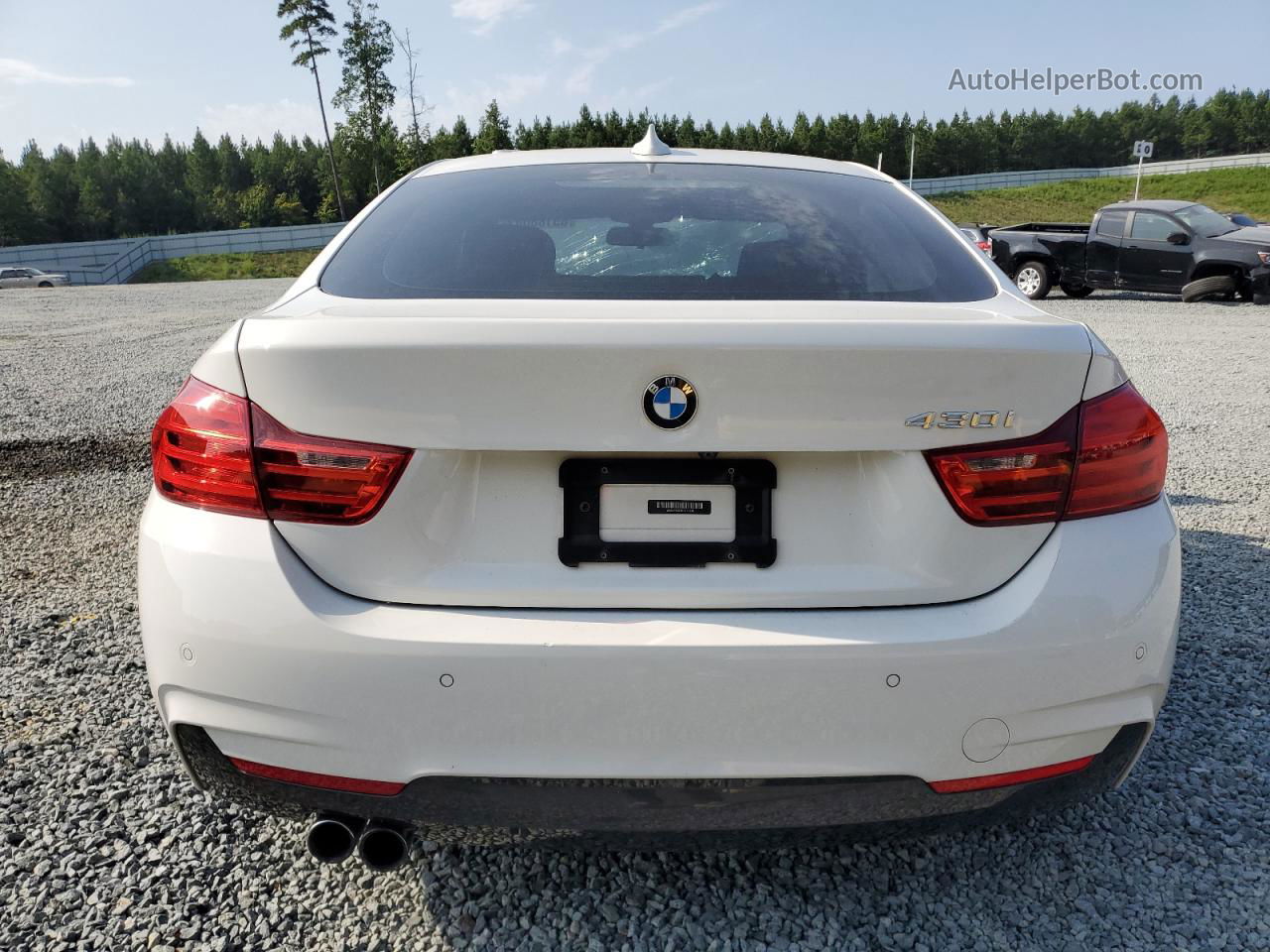 2017 Bmw 430i Gran Coupe White vin: WBA4F7C31HG788138