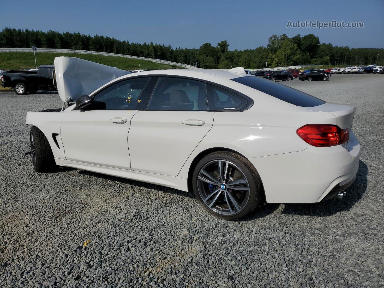 2017 Bmw 430i Gran Coupe Белый vin: WBA4F7C31HG788138