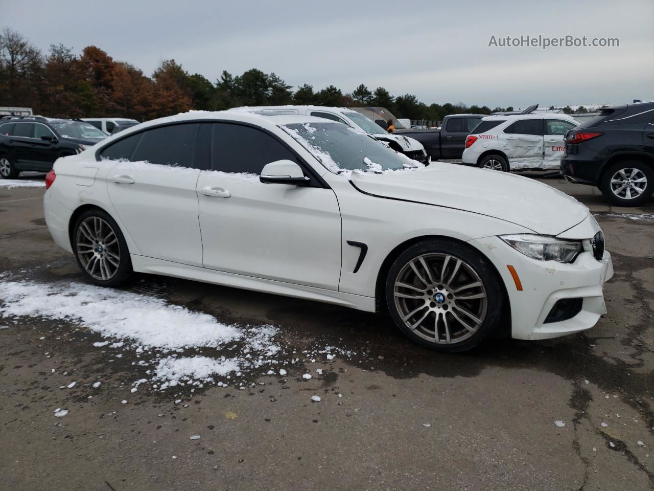 2017 Bmw 430i Gran Coupe White vin: WBA4F7C31HG789628