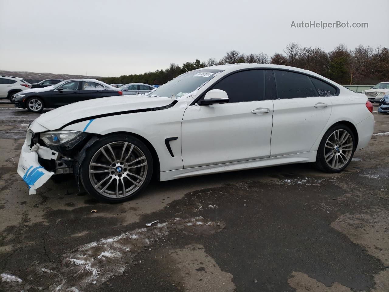 2017 Bmw 430i Gran Coupe White vin: WBA4F7C31HG789628