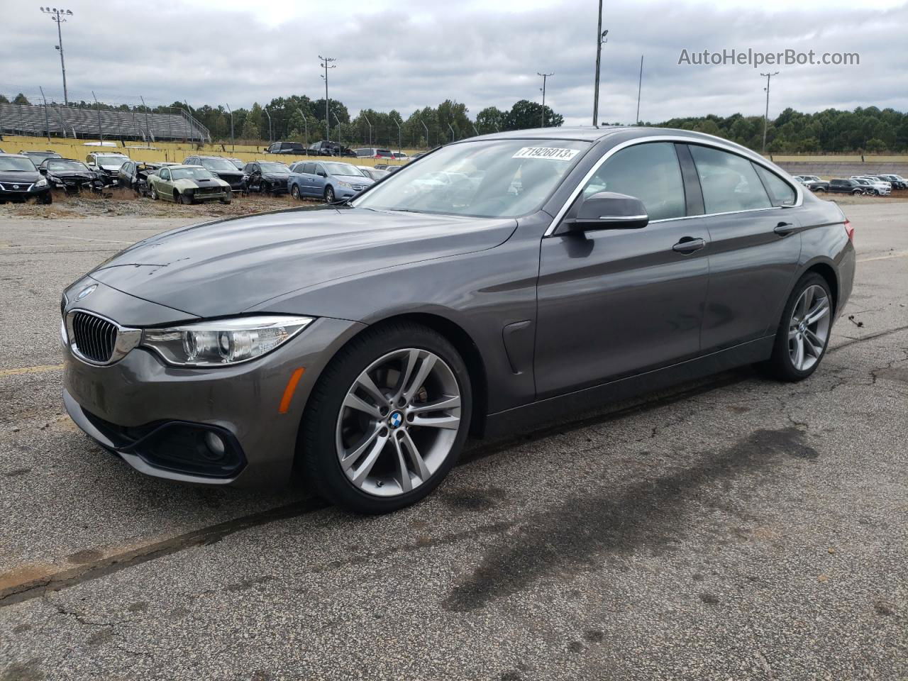 2017 Bmw 430i Gran Coupe Gray vin: WBA4F7C32HG789220