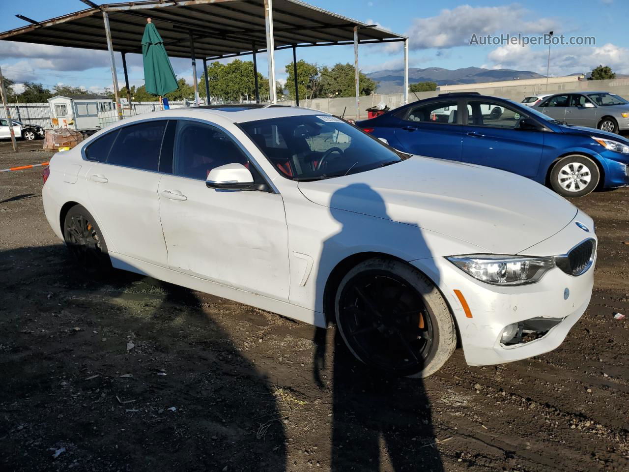 2017 Bmw 430i Gran Coupe Белый vin: WBA4F7C33HG788710