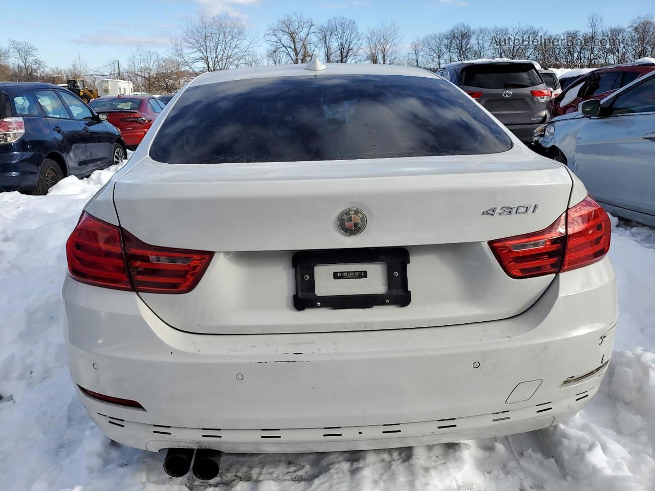 2017 Bmw 430i Gran Coupe White vin: WBA4F7C35HG787882