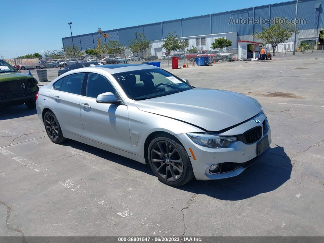 2017 Bmw 4 Series 430i Silver vin: WBA4F7C37HG788404