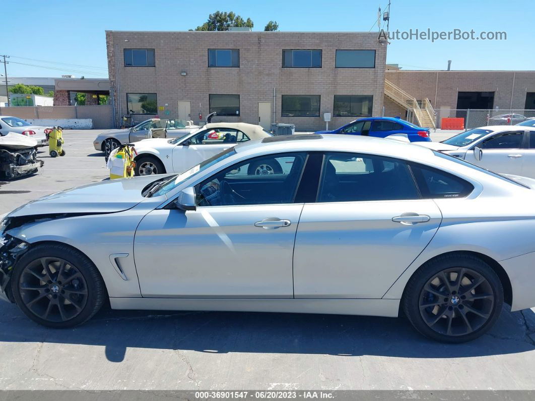 2017 Bmw 4 Series 430i Silver vin: WBA4F7C37HG788404