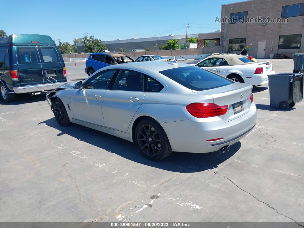 2017 Bmw 4 Series 430i Silver vin: WBA4F7C37HG788404