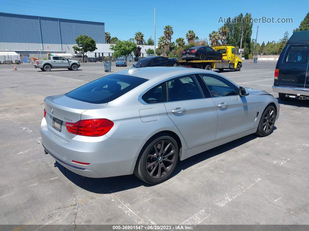 2017 Bmw 4 Series 430i Silver vin: WBA4F7C37HG788404