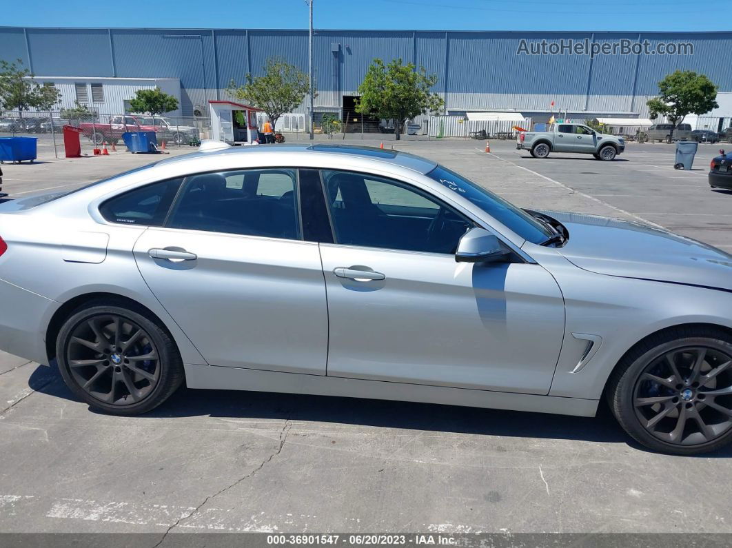 2017 Bmw 4 Series 430i Silver vin: WBA4F7C37HG788404