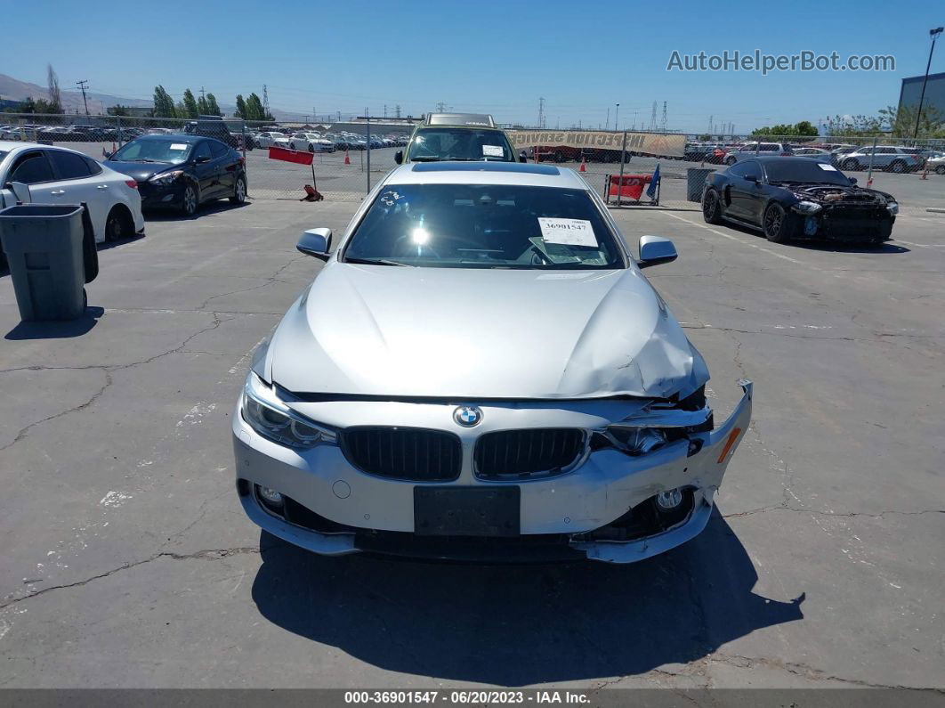 2017 Bmw 4 Series 430i Silver vin: WBA4F7C37HG788404