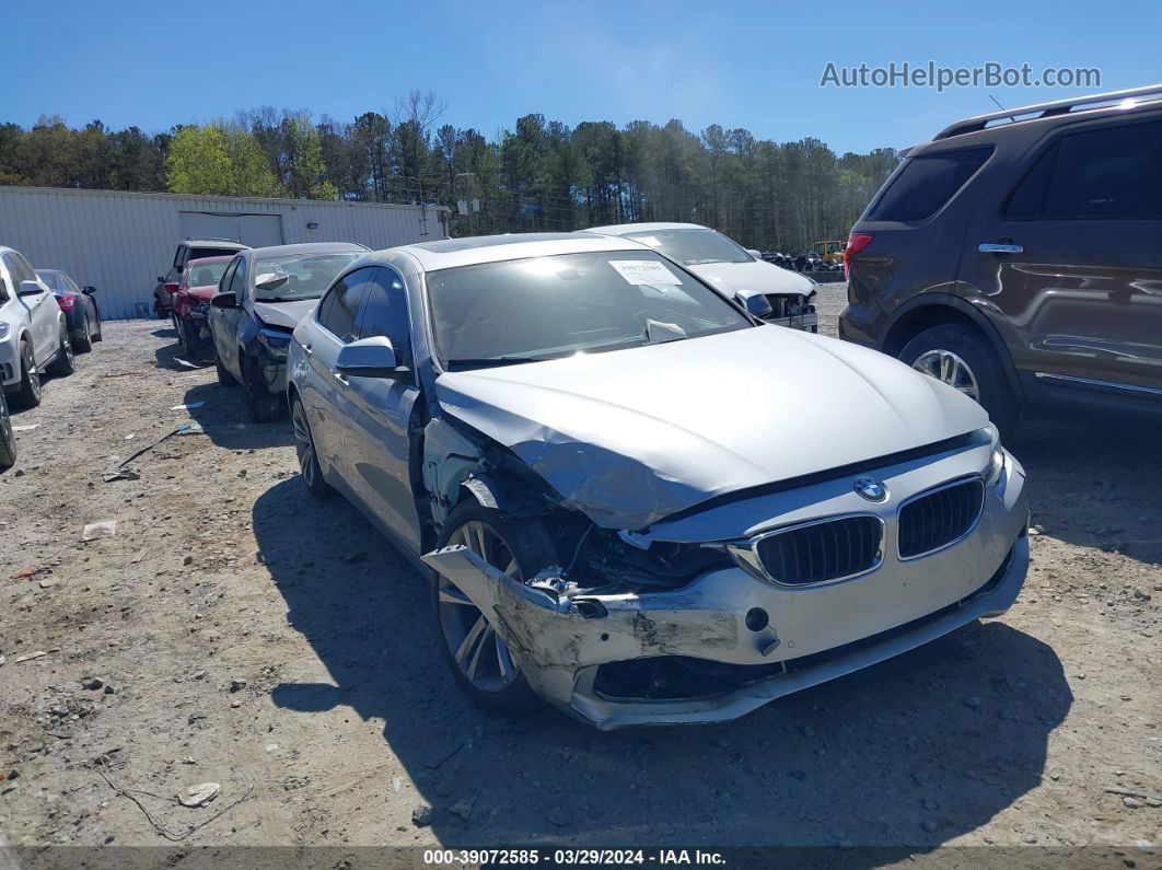 2017 Bmw 430i Gran Coupe   Silver vin: WBA4F7C37HG788418