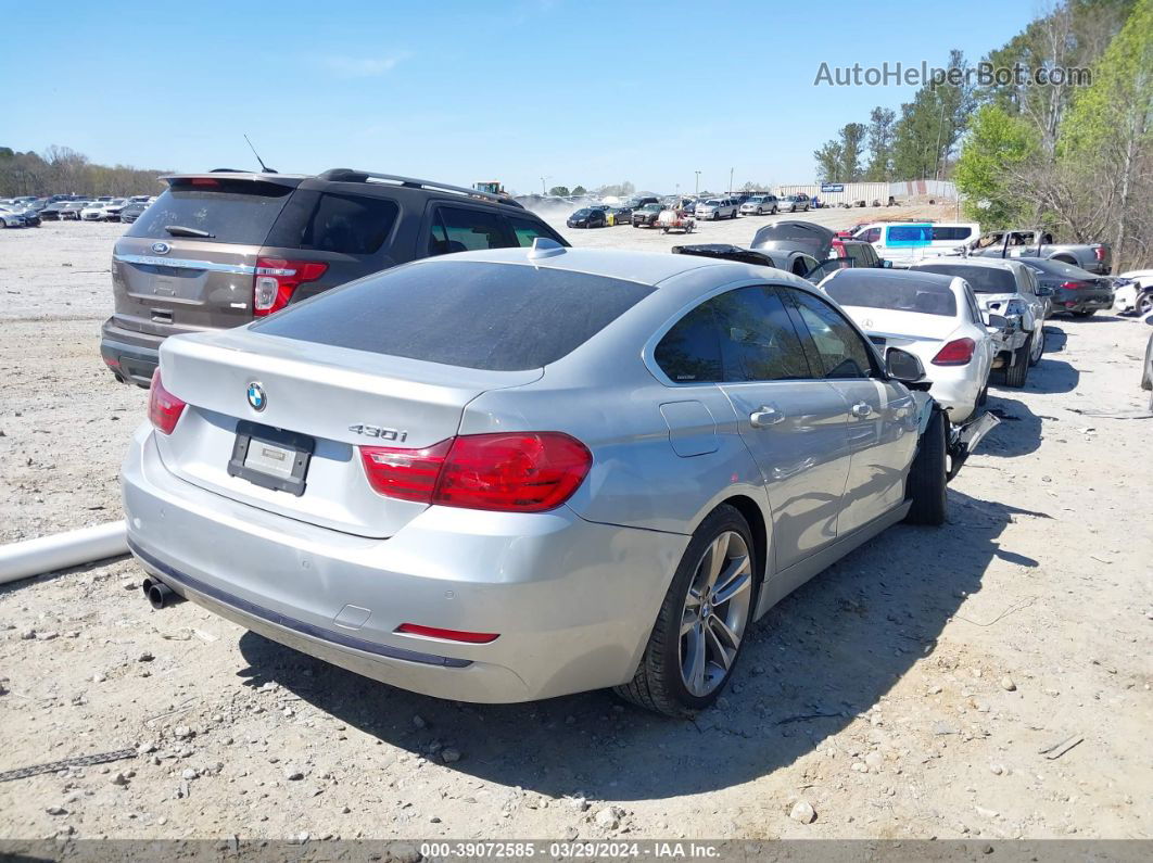 2017 Bmw 430i Gran Coupe   Silver vin: WBA4F7C37HG788418