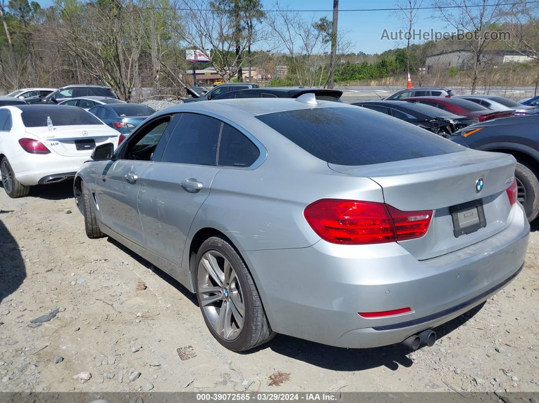 2017 Bmw 430i Gran Coupe   Silver vin: WBA4F7C37HG788418