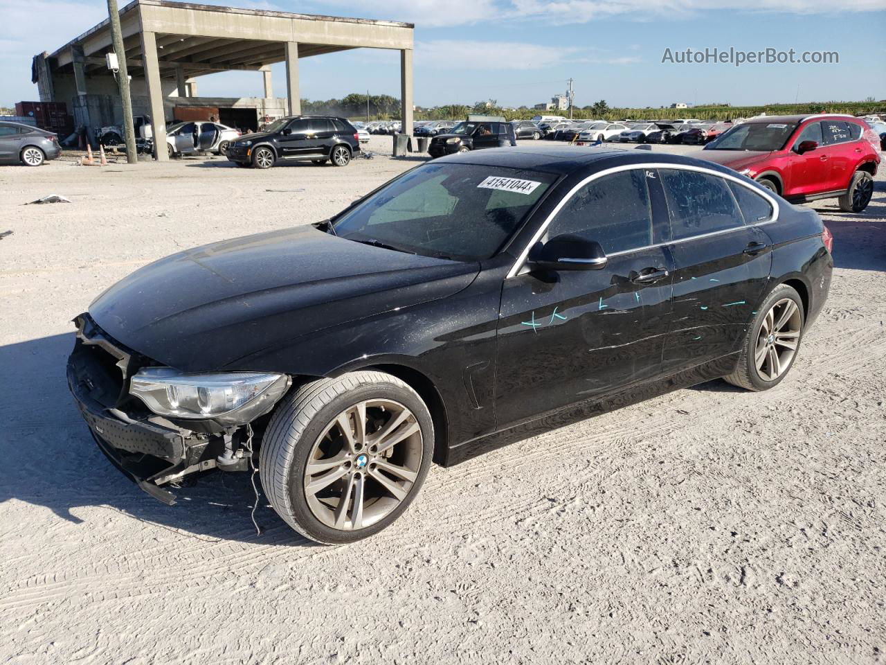 2017 Bmw 430i Gran Coupe Black vin: WBA4F7C37HG788810