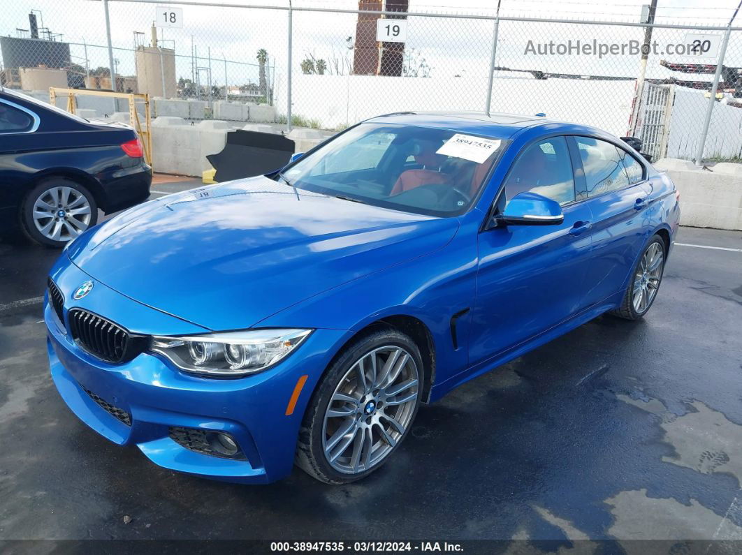 2017 Bmw 430i Gran Coupe   Blue vin: WBA4F7C39HG787643