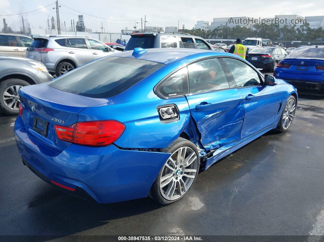 2017 Bmw 430i Gran Coupe   Синий vin: WBA4F7C39HG787643