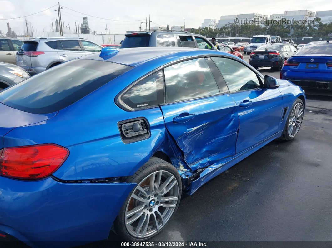 2017 Bmw 430i Gran Coupe   Синий vin: WBA4F7C39HG787643