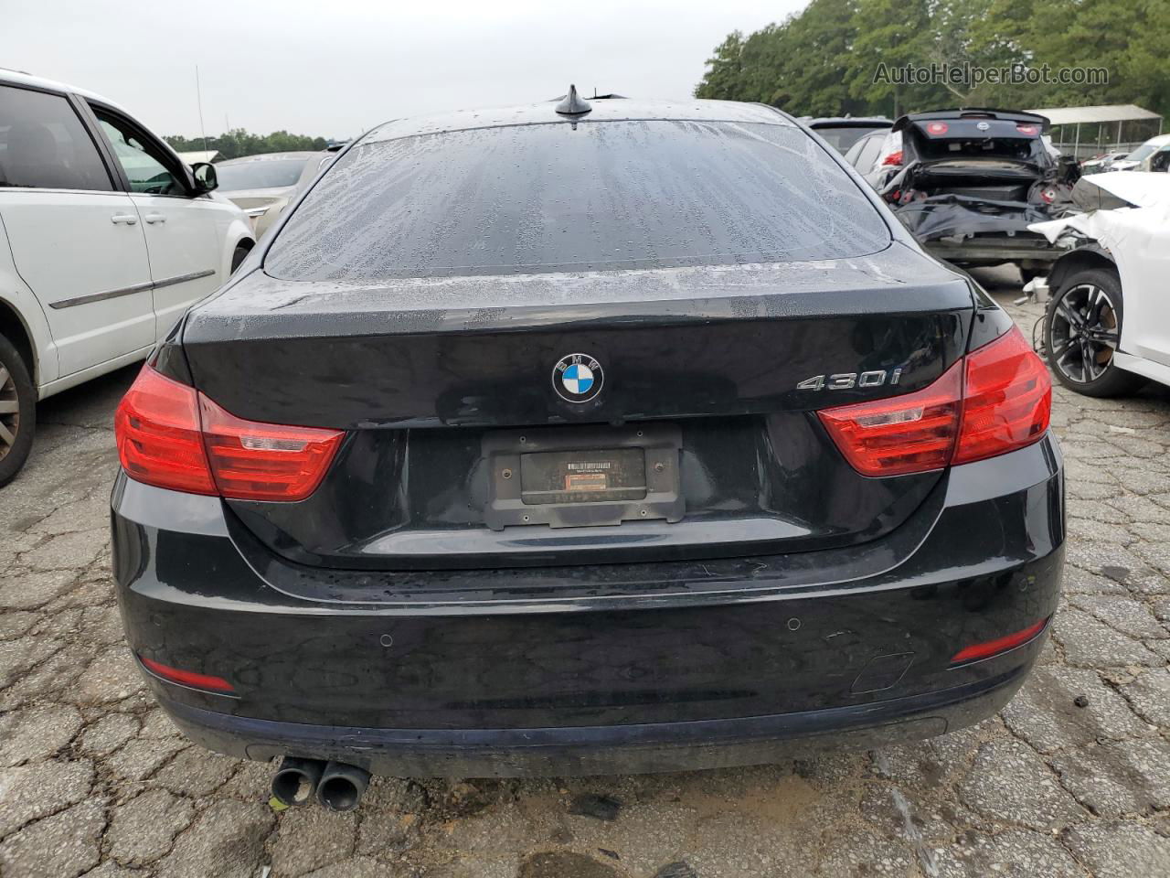 2017 Bmw 430i Gran Coupe Black vin: WBA4F7C39HG788999