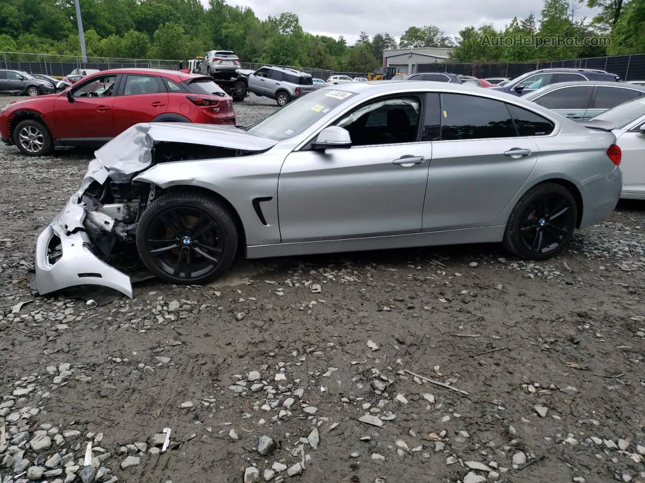 2017 Bmw 430i Gran Coupe Silver vin: WBA4F7C50HG437609