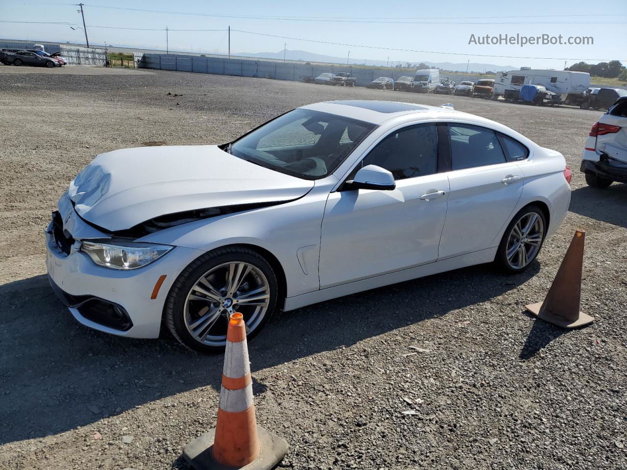 2017 Bmw 430i Gran Coupe White vin: WBA4F7C51HG786813