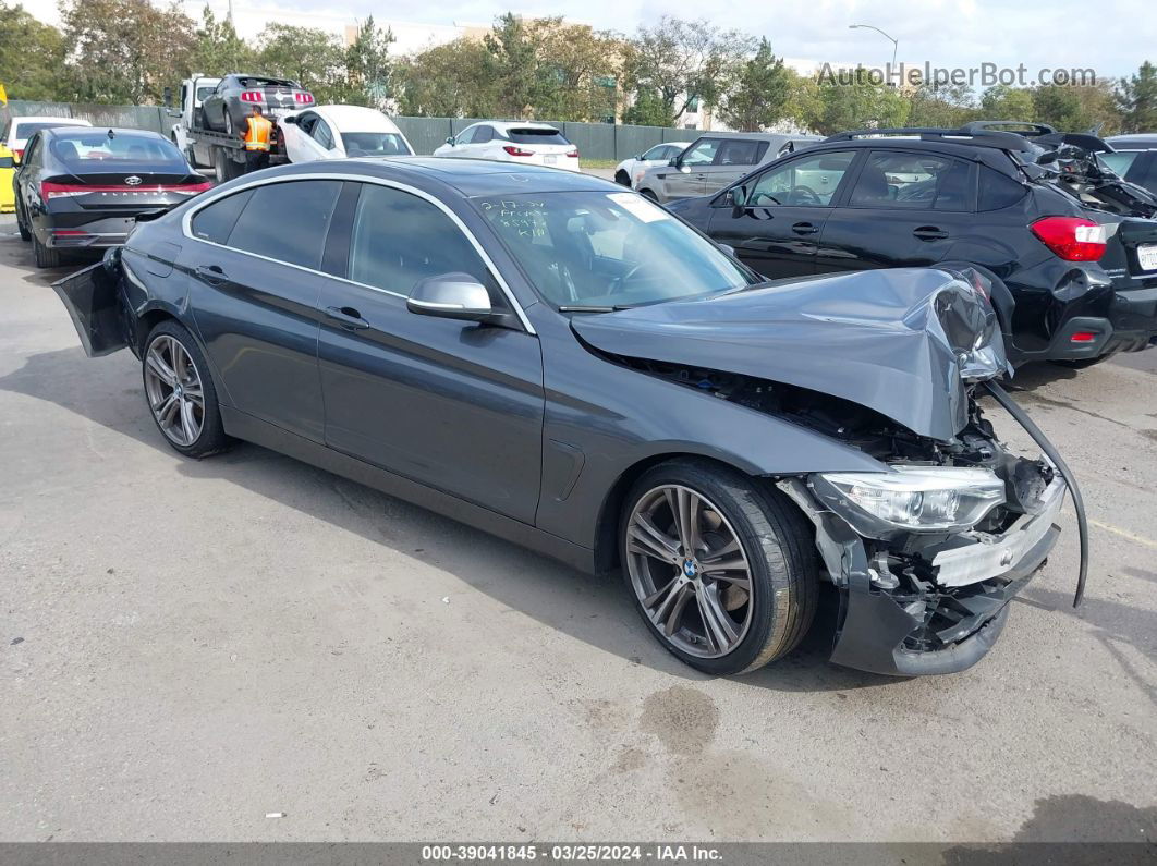 2017 Bmw 430i Gran Coupe Gray vin: WBA4F7C56HG785978