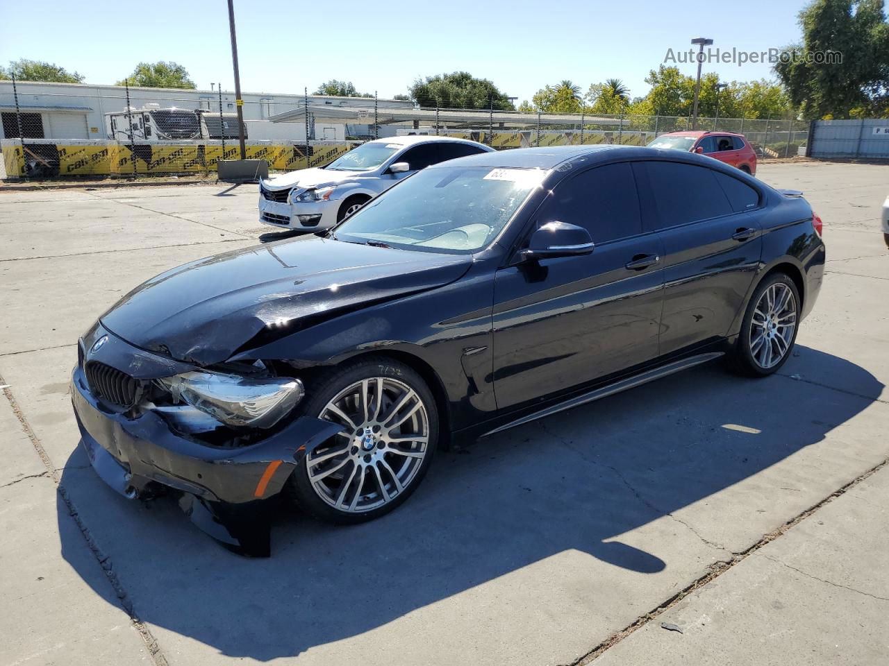 2017 Bmw 430i Gran Coupe Black vin: WBA4F7C59HG786204