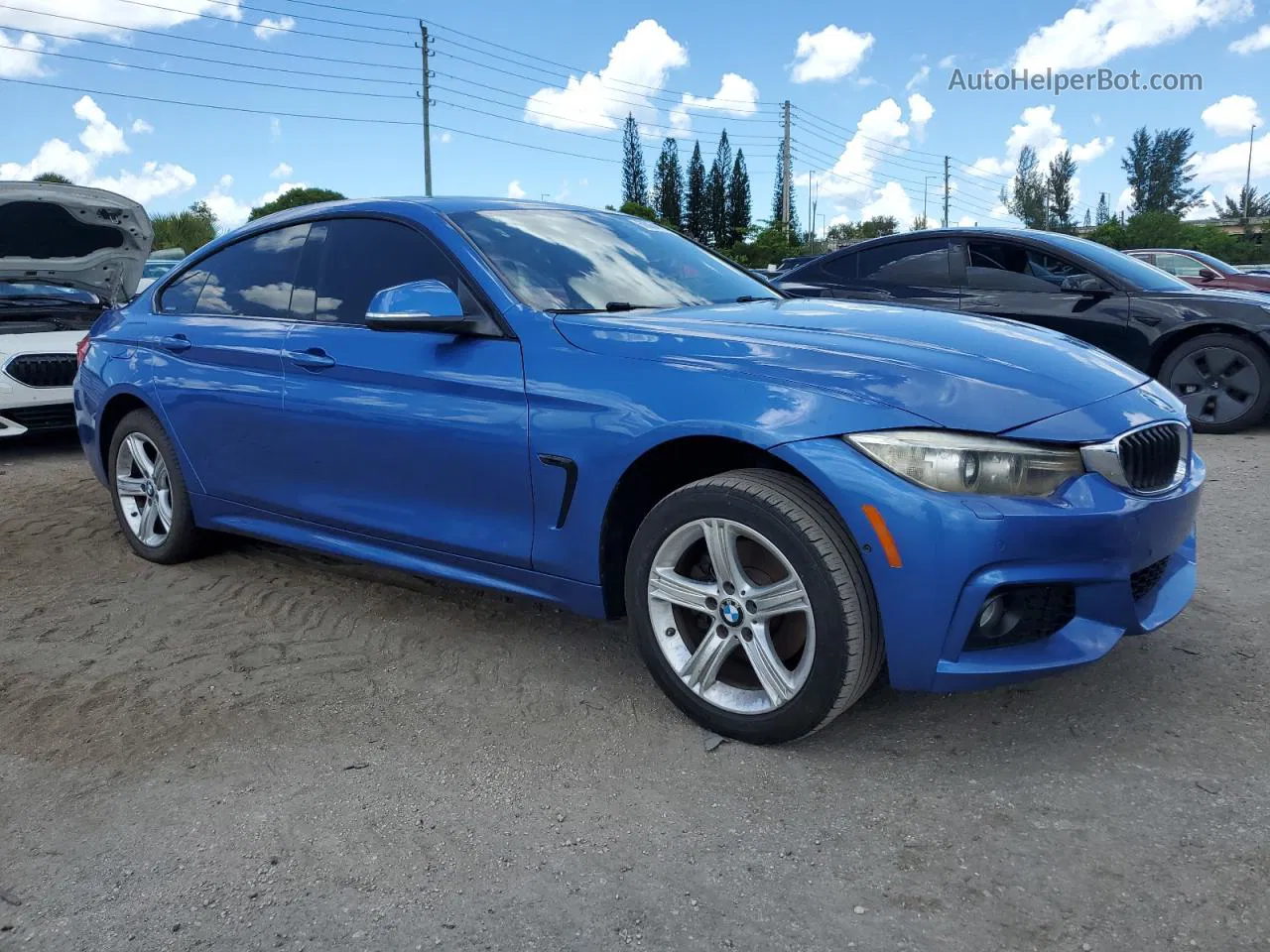 2017 Bmw 430xi Gran Coupe Blue vin: WBA4F9C30HG813235