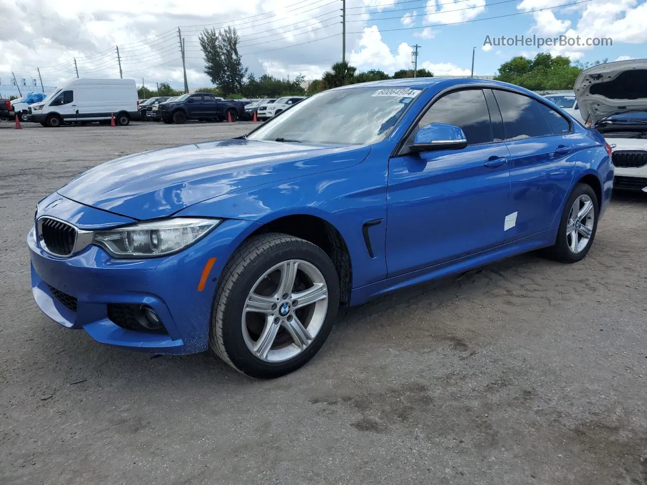 2017 Bmw 430xi Gran Coupe Blue vin: WBA4F9C30HG813235