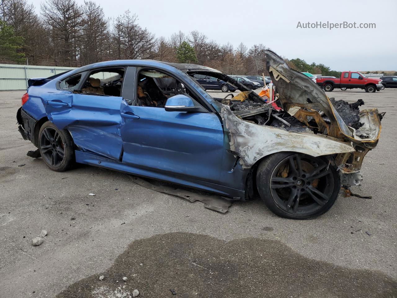 2017 Bmw 430xi Gran Coupe Blue vin: WBA4F9C31HG812529