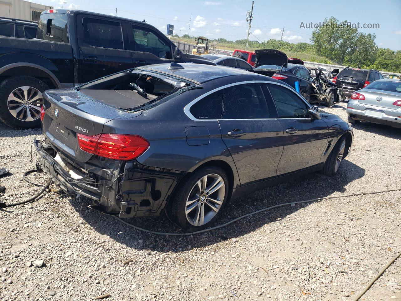 2017 Bmw 430xi Gran Coupe Charcoal vin: WBA4F9C31HG812806