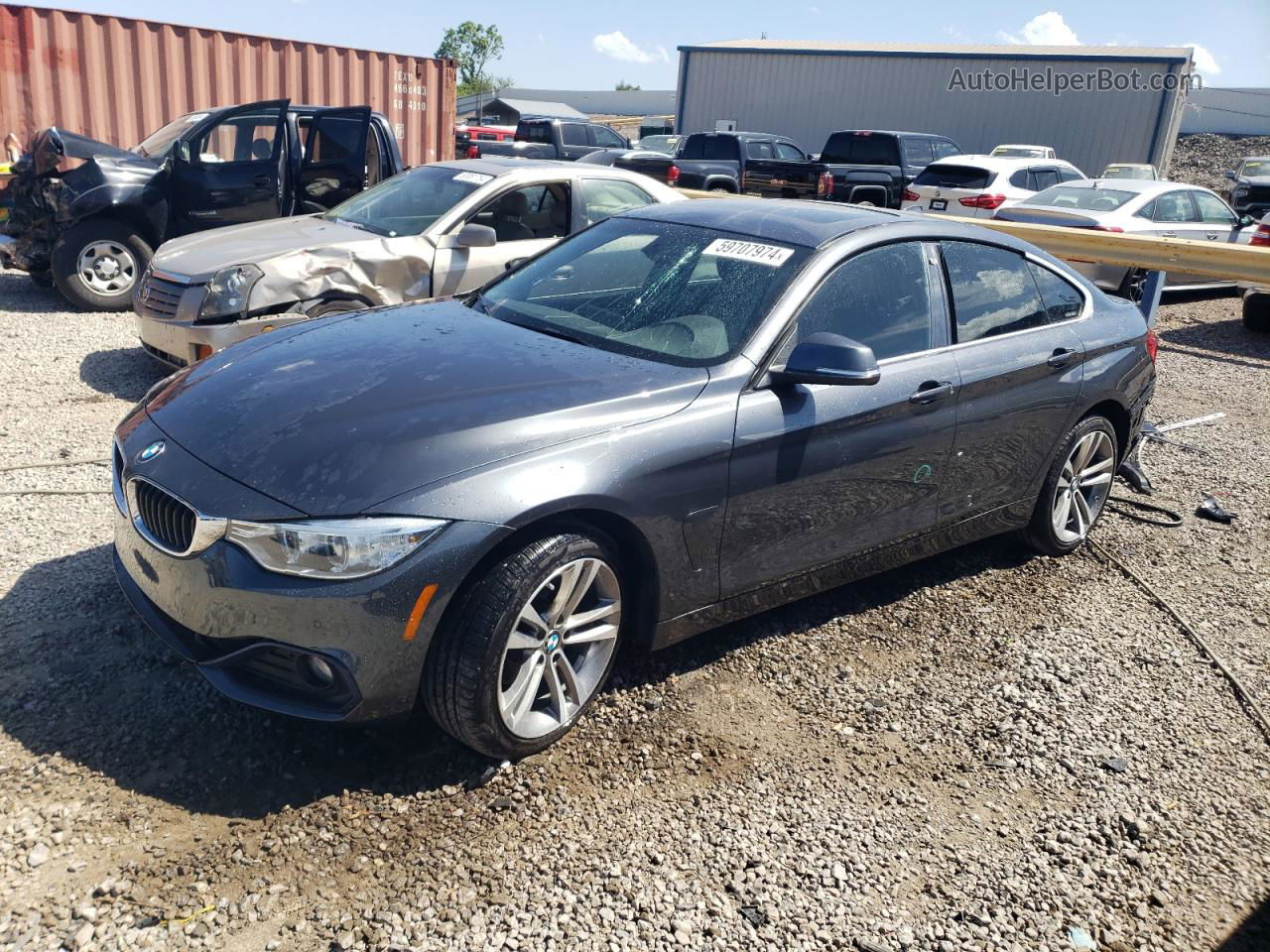 2017 Bmw 430xi Gran Coupe Charcoal vin: WBA4F9C31HG812806