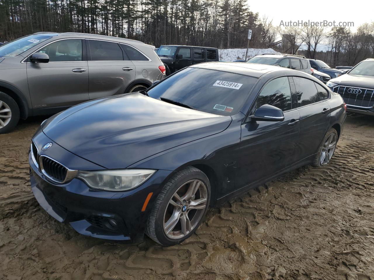 2017 Bmw 430xi Gran Coupe Black vin: WBA4F9C36HG812400