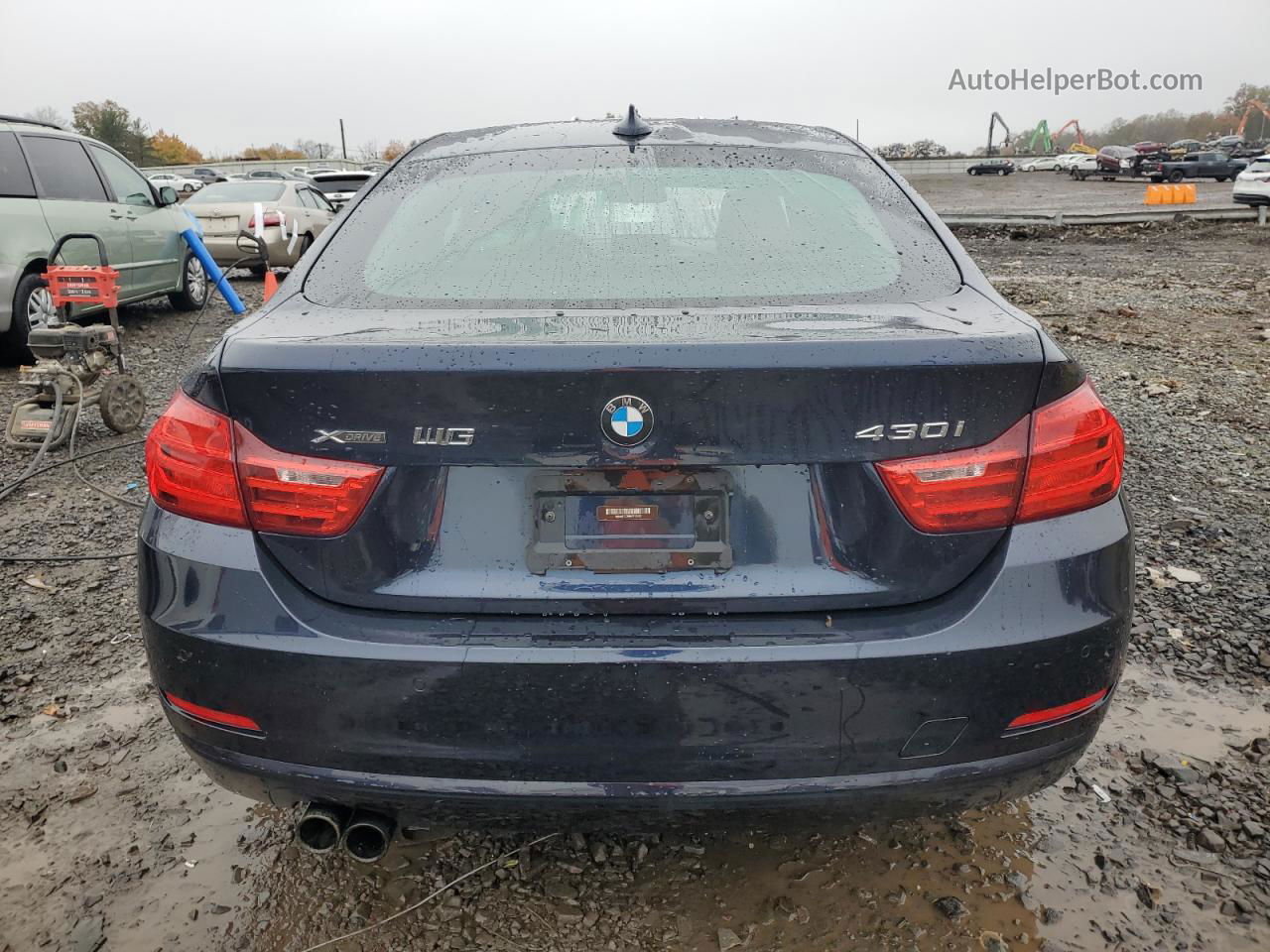 2017 Bmw 430xi Gran Coupe Blue vin: WBA4F9C38HG812463