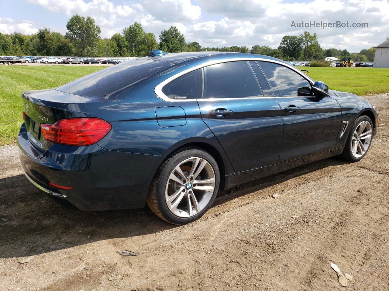 2017 Bmw 430xi Gran Coupe Синий vin: WBA4F9C38HG812964