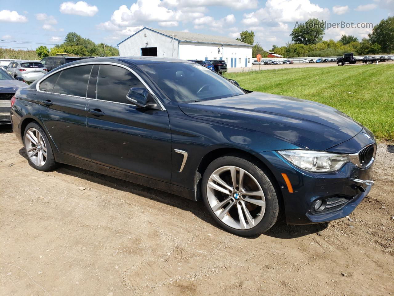 2017 Bmw 430xi Gran Coupe Blue vin: WBA4F9C38HG812964