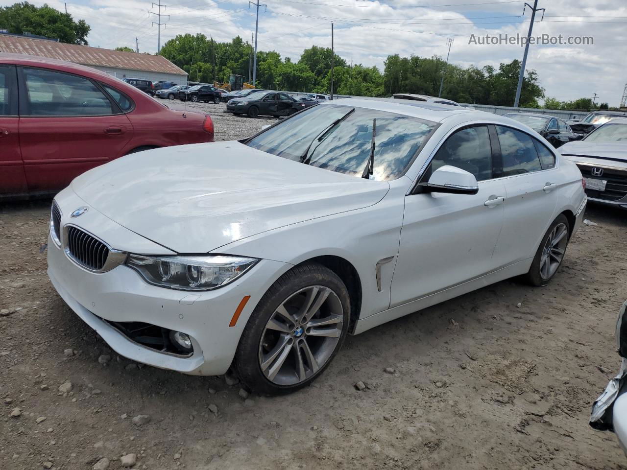 2017 Bmw 430xi Gran Coupe White vin: WBA4F9C51HG440384