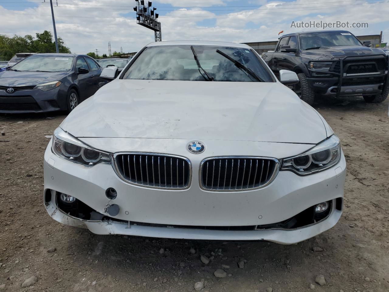 2017 Bmw 430xi Gran Coupe White vin: WBA4F9C51HG440384