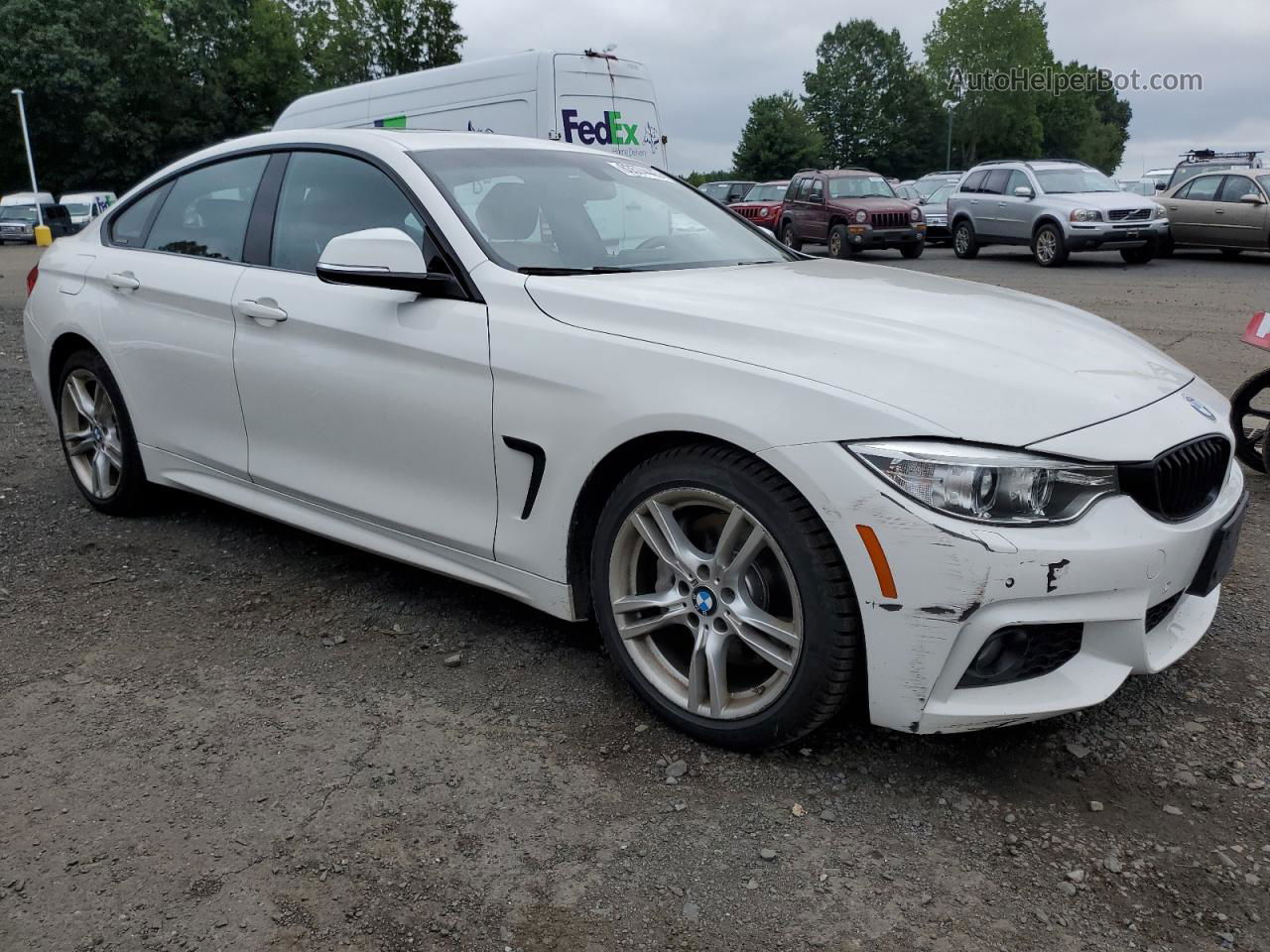 2017 Bmw 430xi Gran Coupe Белый vin: WBA4F9C53HG439611