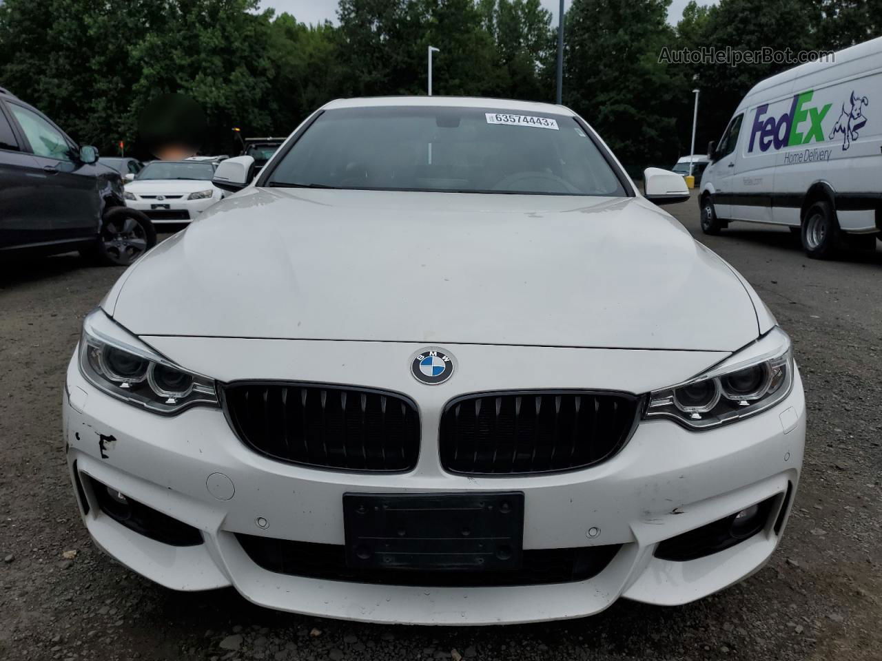 2017 Bmw 430xi Gran Coupe White vin: WBA4F9C53HG439611