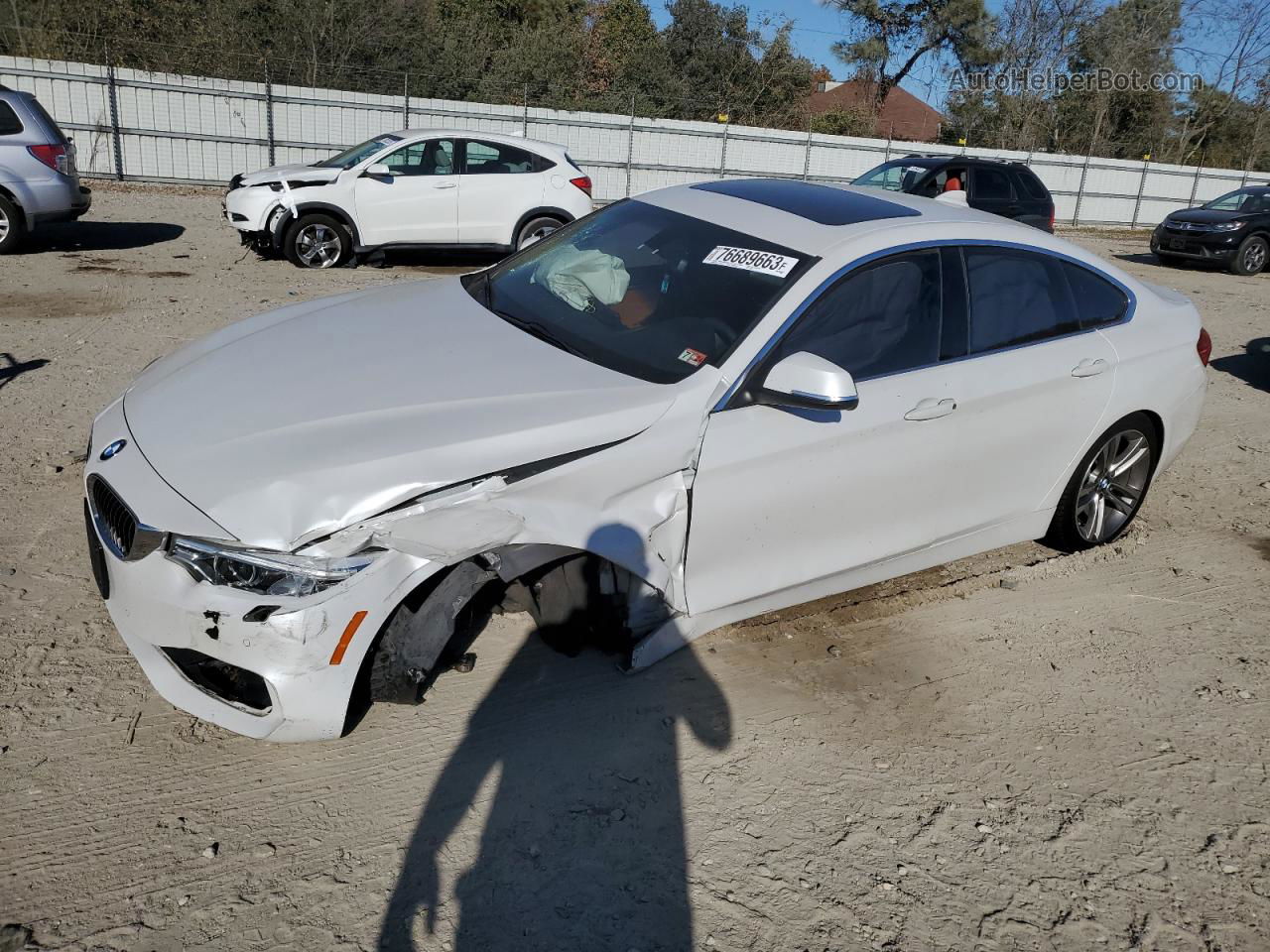 2017 Bmw 430xi Gran Coupe White vin: WBA4F9C54HG439987