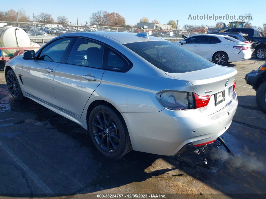 2017 Bmw 430i Gran Coupe Xdrive Silver vin: WBA4F9C54HG792374