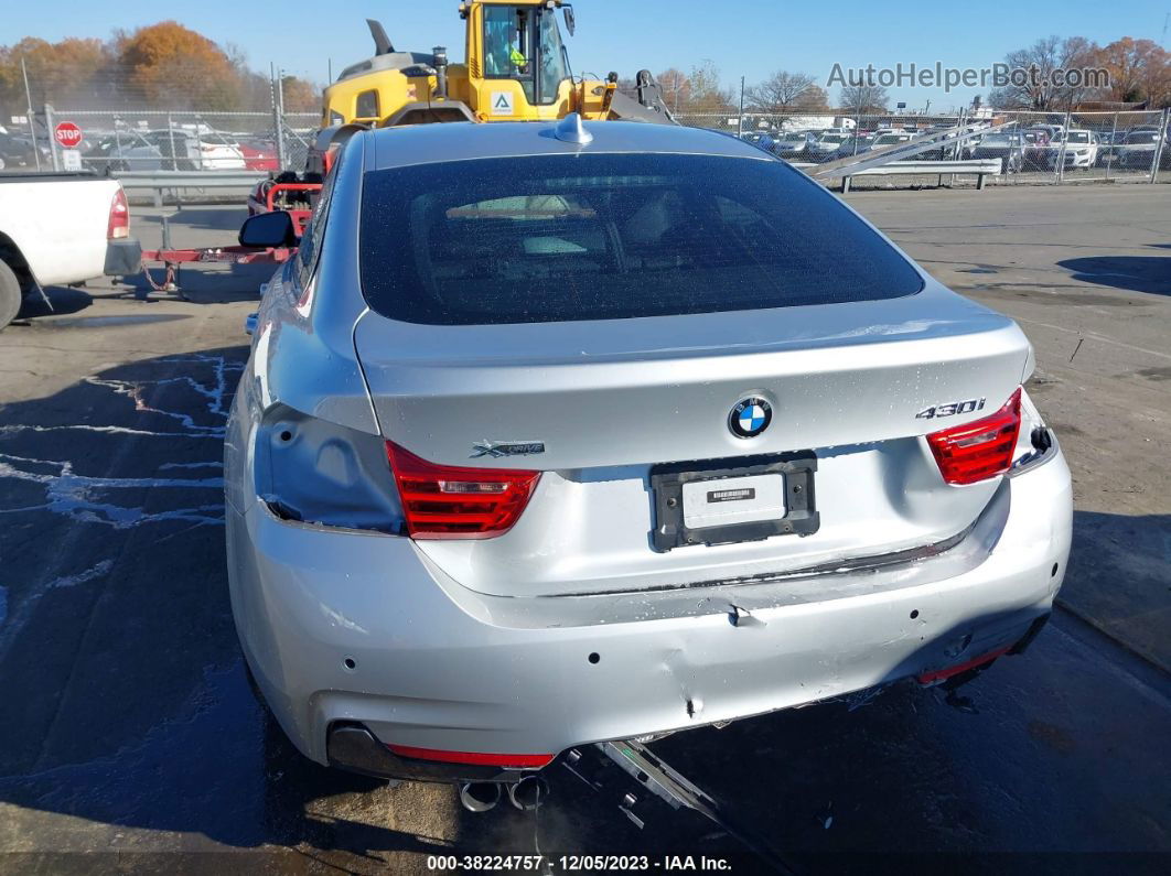 2017 Bmw 430i Gran Coupe Xdrive Silver vin: WBA4F9C54HG792374