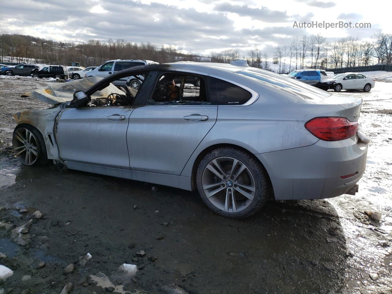 2017 Bmw 430xi Gran Coupe Silver vin: WBA4F9C55HG791914