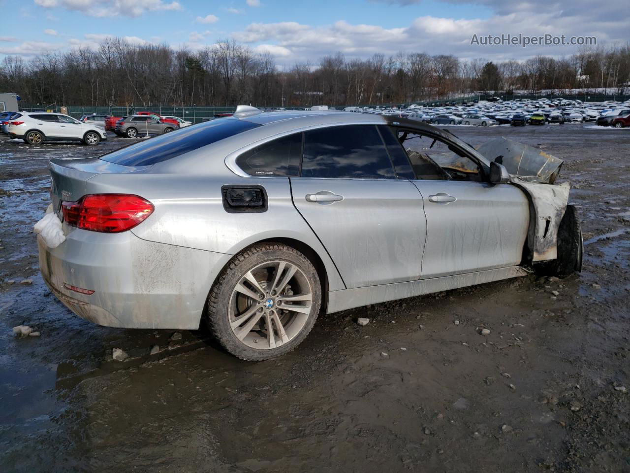 2017 Bmw 430xi Gran Coupe Серебряный vin: WBA4F9C55HG791914