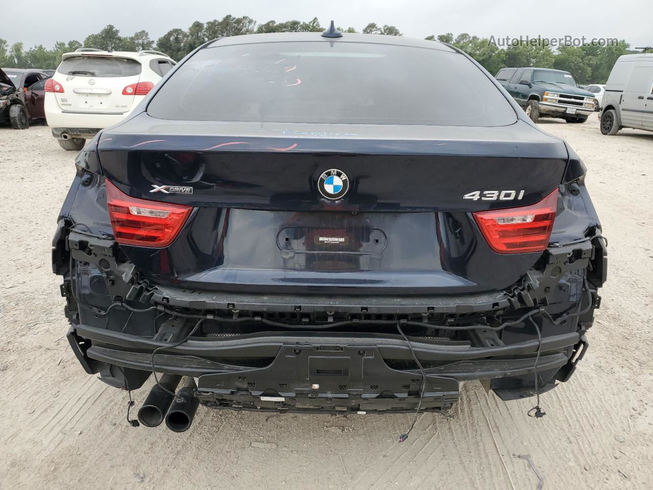 2017 Bmw 430xi Gran Coupe Blue vin: WBA4F9C56HG440557