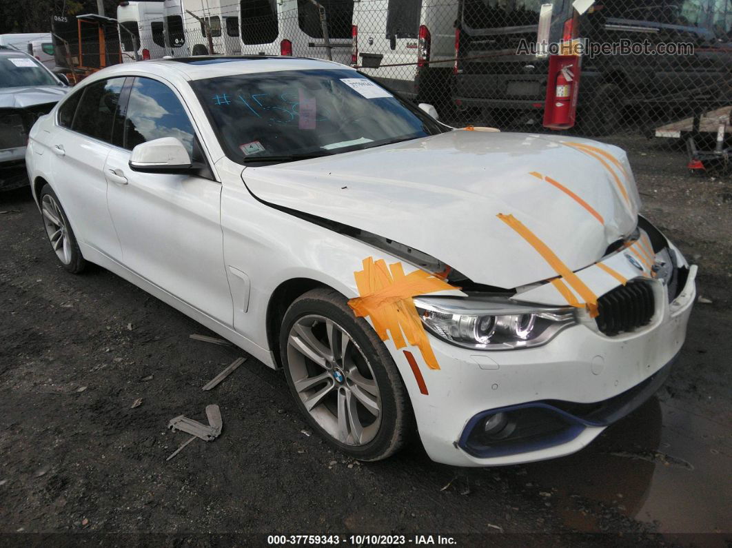 2017 Bmw 4 Series 430i Xdrive White vin: WBA4F9C57HG440549