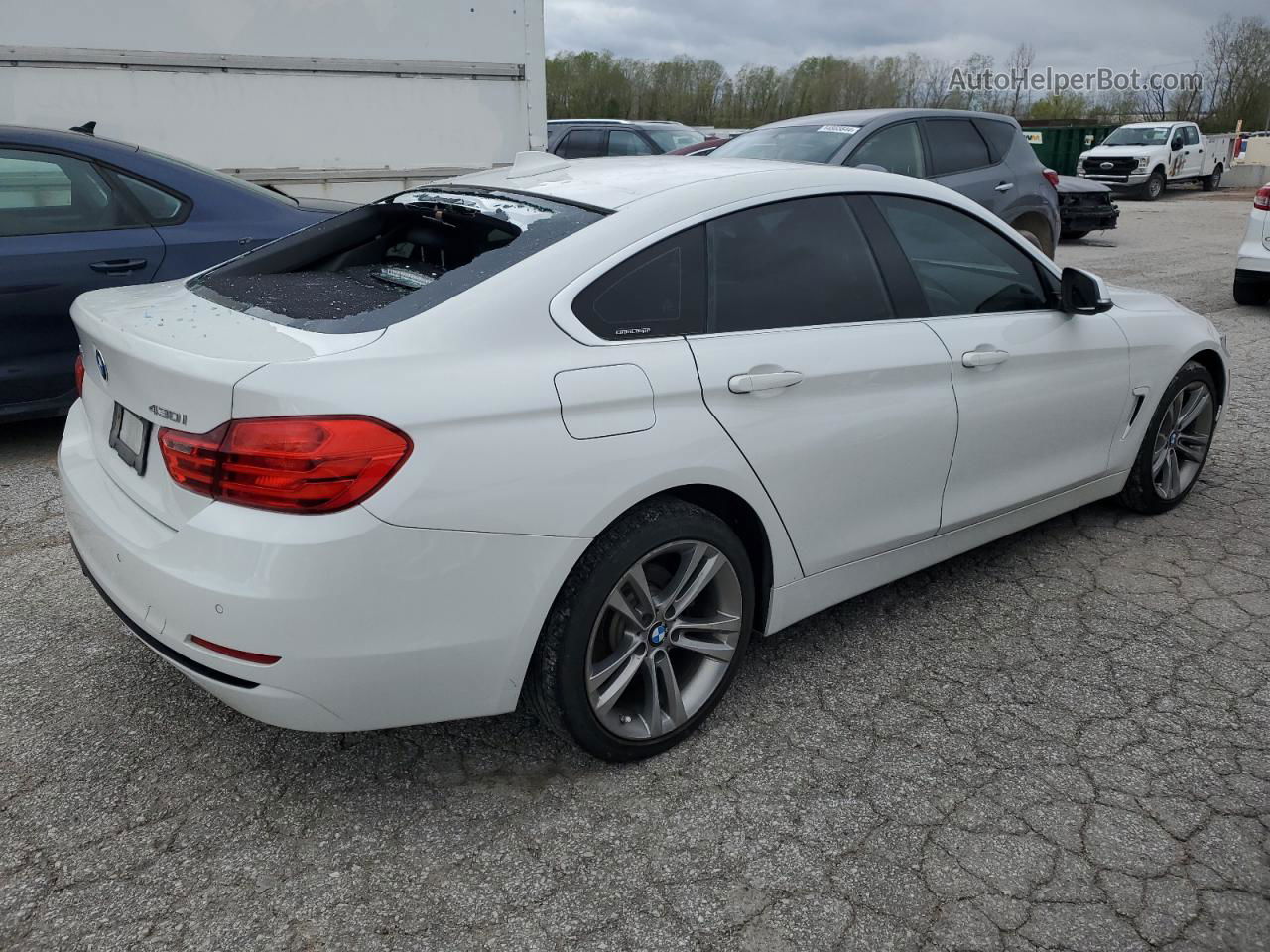 2017 Bmw 430xi Gran Coupe White vin: WBA4F9C58HG440253