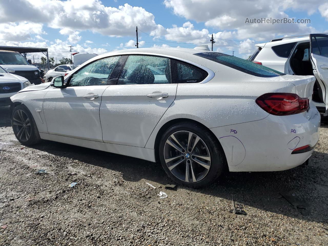 2020 Bmw 430i Gran Coupe White vin: WBA4J1C00LBU68056